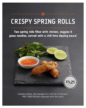 ShopHouse Southeast Asian Kitchen tests new crispy spring rolls